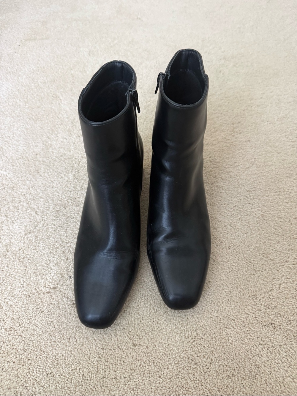 Primark Black Leather Ankle Boots